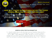 Tablet Screenshot of americandrugtestingconsortium.com